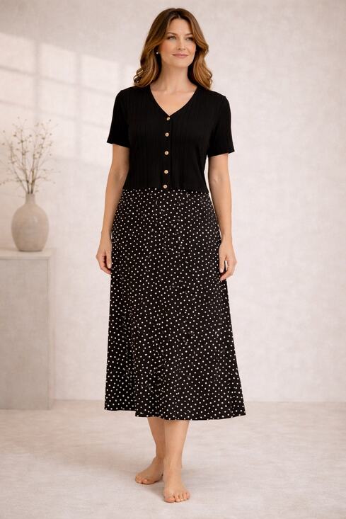caroline wells Dresses & Skirts - Vintage Caroline Wells 2 Piece Maxi Dress Cardigan size 14 black Floral 90's Y2K